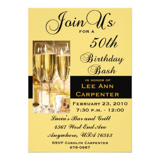 Zazzle 50th Birthday Invitations Personalized 50th Birthday Party Invitation