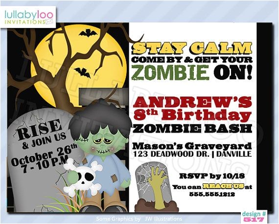 Zombie Baby Shower Invitations 17 Best Images About Invitations On Pinterest