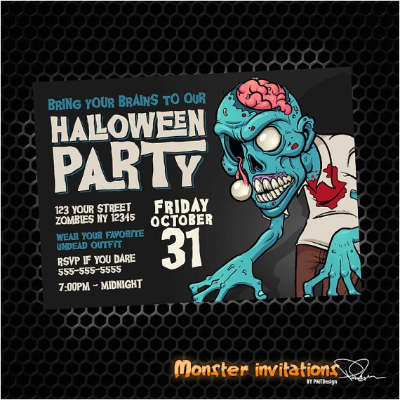 Zombie Baby Shower Invitations Zombie Party Invitations – Gangcraft