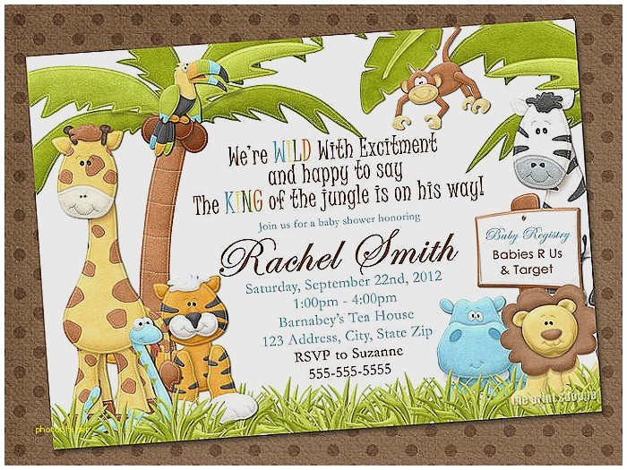 Zoo themed Baby Shower Invitations Baby Shower Invitation Luxury Baby Shower Invitations Zoo
