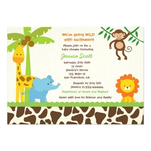 Zoo themed Baby Shower Invitations Free Printable Zoo themed Baby Shower Invites