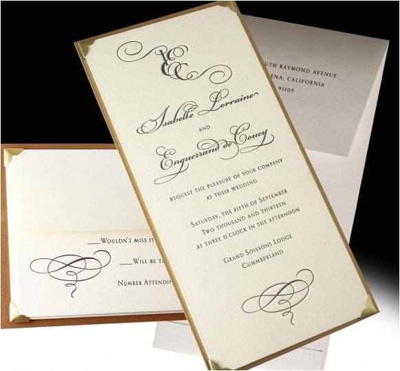 1 Page Wedding Invitation Invitesite Com Invitations Los Angeles Ca Weddingwire