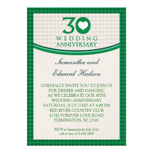 30 Wedding Anniversary Invitations 30th Heart Wedding Anniversary Invitation 13 Cm X 18 Cm 30 Wedding Anniversary Invitations 30th Heart Wedding Anniversary Invitation 13 Cm X 18 Cm