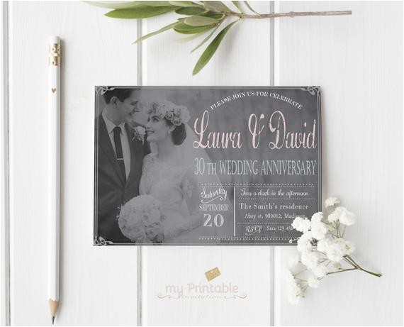 30 Wedding Anniversary Invitations 30th Wedding Anniversary Invitation Digital Printable Invite 30 Wedding Anniversary Invitations 30th Wedding Anniversary Invitation Digital Printable Invite