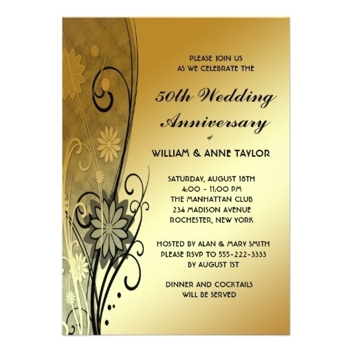 50th Wedding Invitations Designs 50th Anniversary Party Invitations Template Resume Builder