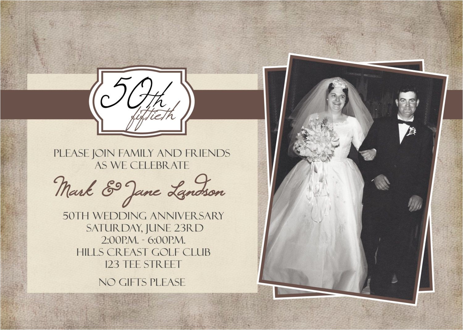 50th Wedding Invitations Designs Personalized Anniversary Invitations Personalized
