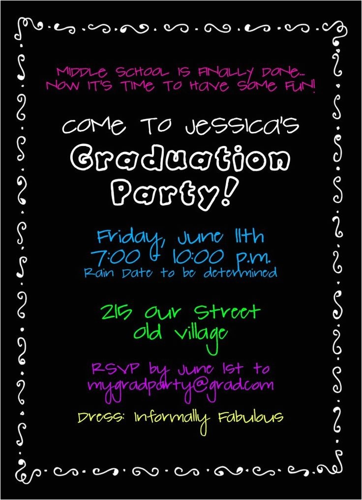 8th Grade Graduation Party Invitations 17 Best Images About 8th Grade Graduation On Pinterest