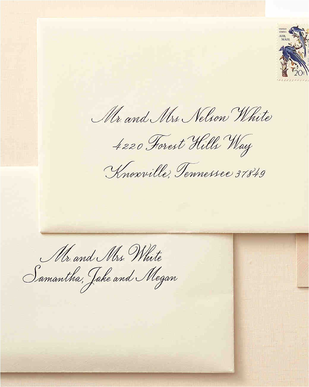 Addressing Wedding Invitations to A Family How to Address Guests On Wedding Invitation Envelopes