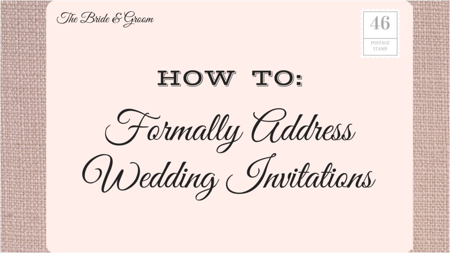 Addressing Wedding Invitations to A Family How to Address Wedding Invitations southern Living