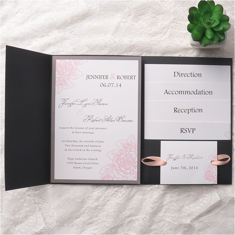 Affordable Pocket Wedding Invitations Affordable Pocket Wedding Invitations Invites at Elegant