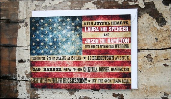 American Flag Wedding Invitations Wedding Invitation American Flag Rustic by American Flag Wedding Invitations Wedding Invitation American Flag Rustic by