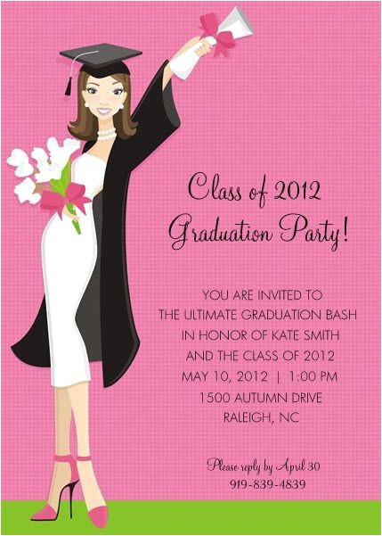 American Greetings Graduation Invitations Glamour Girl Graduation Invitation Card Girls Boxes and