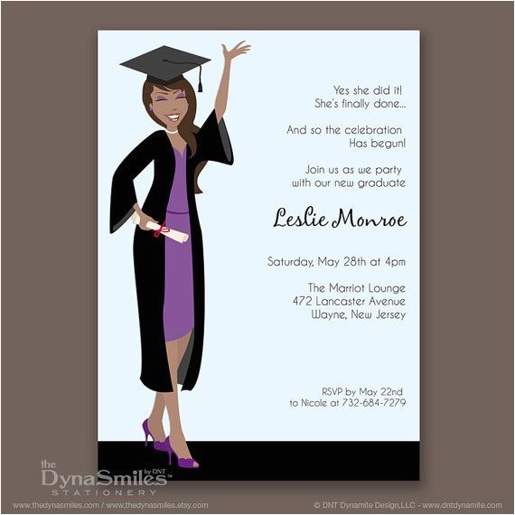 American Greetings Graduation Invitations Ms Graduate Graduation Party Invitation African by