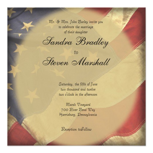 American Stationery Wedding Invitations American Flag Wedding Invitations Zazzle