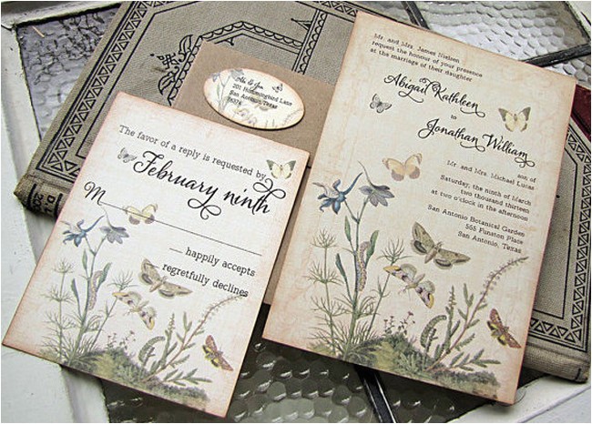 Antique Wedding Invitation Ideas 21 Fabulous Vintage Wedding Invitations