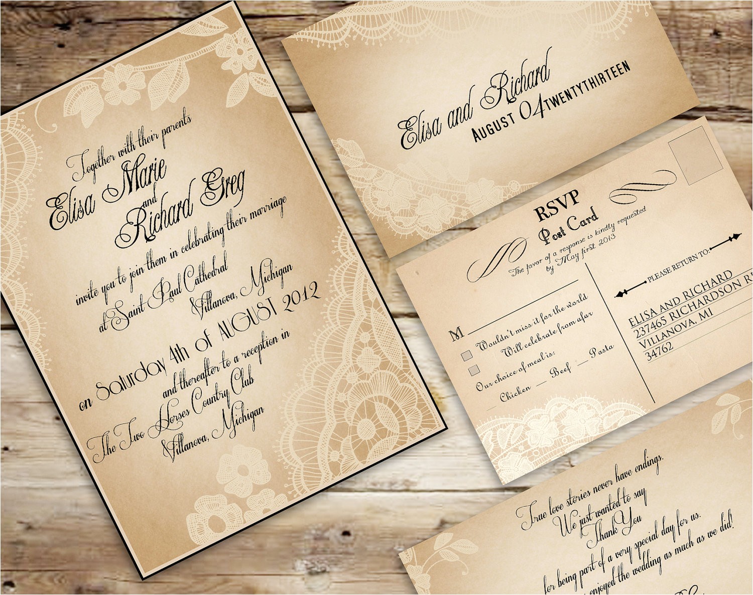 Antique Wedding Invitation Ideas 30 Unique Vintage Wedding Invitations