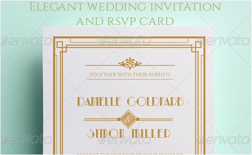 Art Deco Wedding Invitations Free Download 48 Best Wedding Invitation Templates Weelii