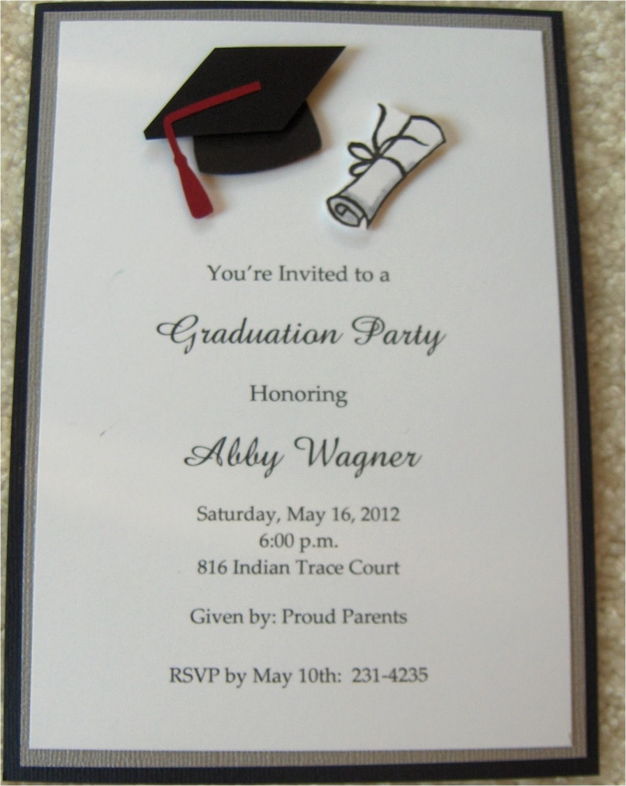Avery Graduation Party Invitation Templates Cheap Graduation Invitations Template Resume Builder