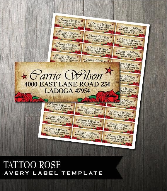 Avery Labels for Wedding Invitations Tattoo Rose Wedding Mailing Address Label Avery by