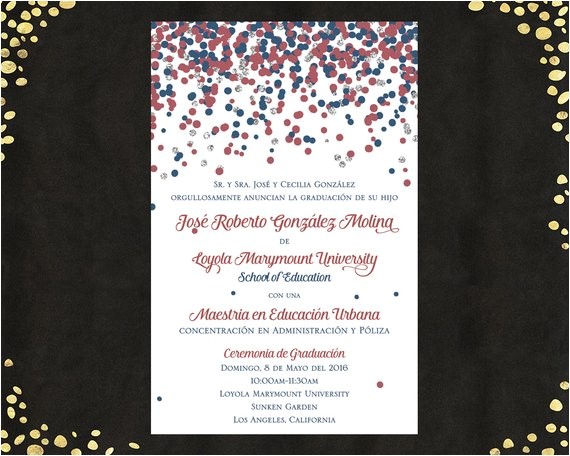 Bachelor Graduation Invitations Qty 25 Spanish College Graduation Invitations Announcements Bachelor Graduation Invitations Qty 25 Spanish College Graduation Invitations Announcements