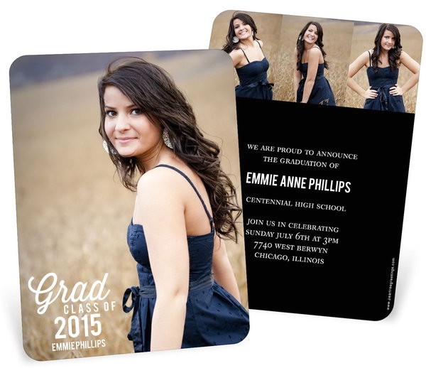 Back Of Graduation Invitation 25 Creative Graduation Announcement Ideas Hative