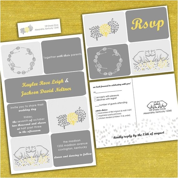 Bear Wedding Invitations Items Similar to Custom Kissing Bears Wedding Invitation