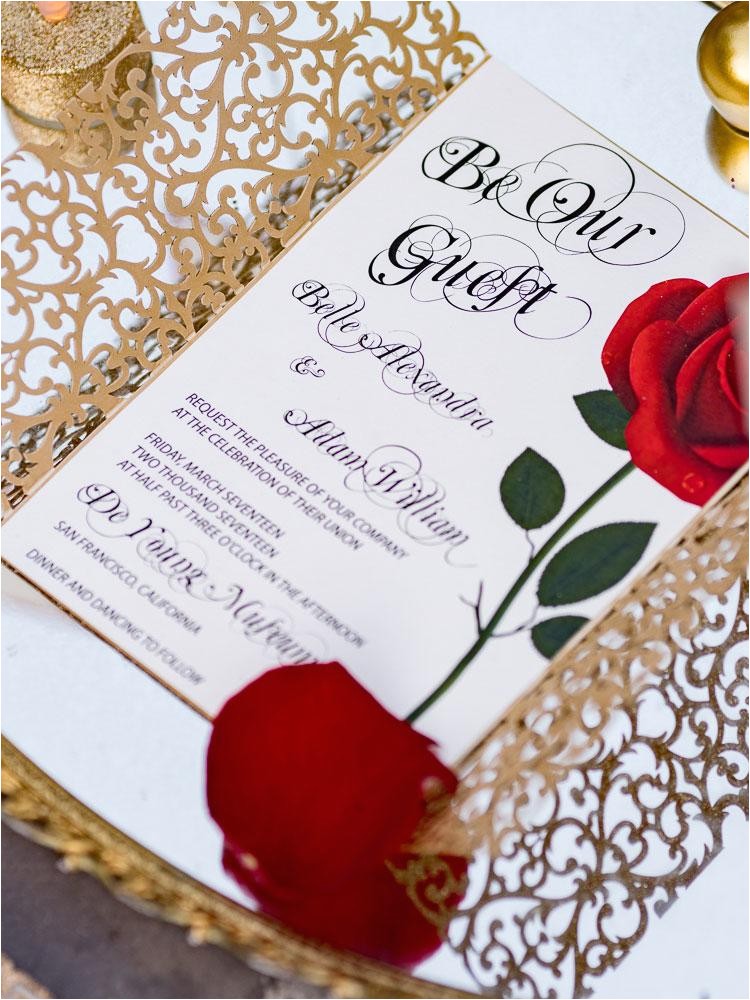 Beauty and the Beast Wedding Invitations Beauty and the Beast Wedding Photo Shoot