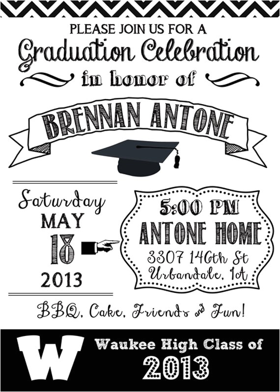 Black and White Graduation Invitations Black and White Graduation Ideas B Lovely events