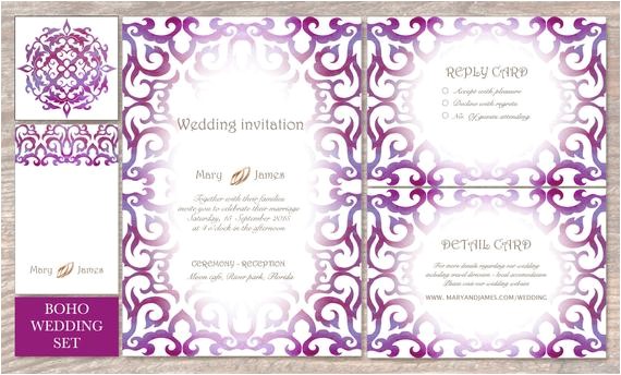Blank Wedding Invitation Sets Blank Invitation Wedding Invitation Set Number 15 5 by Wedelen