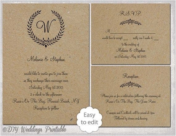 Blank Wedding Invitation Sets Invitation Template Rustic Images Invitation Sample and