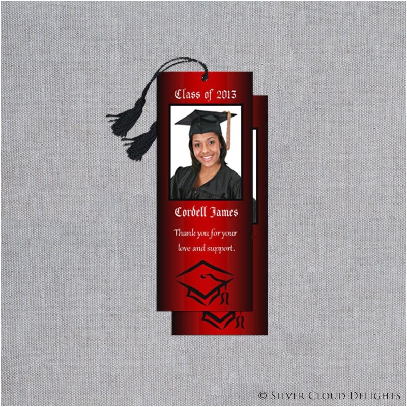 Bookmark Graduation Invitations Graduation Bookmarks Custom Graduate Bookmark Thank You
