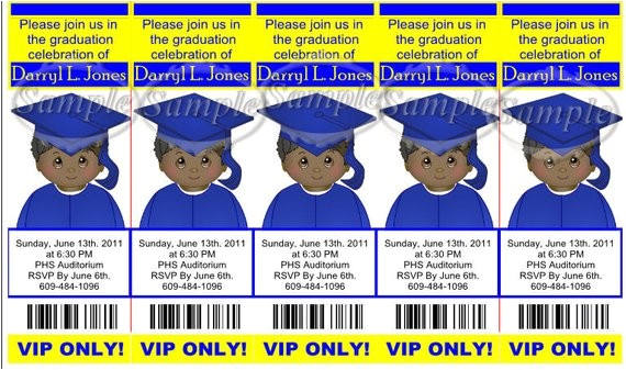 Bookmark Graduation Invitations Items Similar to Kids Graduation Bookmark Ticket
