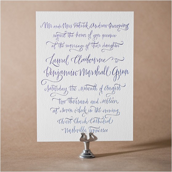 Browning Wedding Invitations Letterpress Wedding Invitations Tailored Design Bella Figura Letterpress