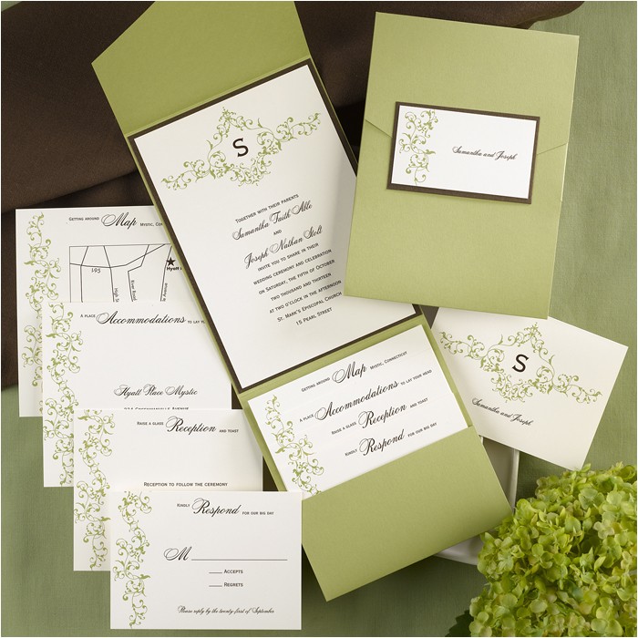 Cards and Pockets Wedding Invitations French Vintage Pocket Wedding Invitations Little Flamingo