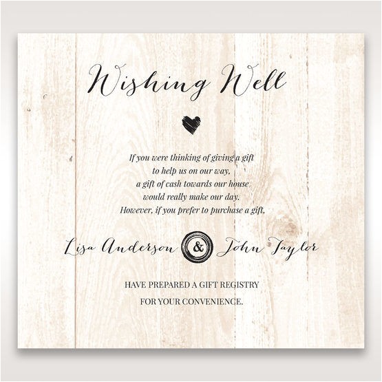 Cash Preferred Wedding Invitation Naturally Rustic Invitation Romantic Outdoor Weddings