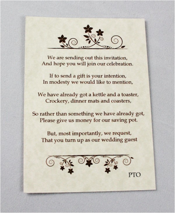 Cash Preferred Wedding Invitation Wedding Etiquette Monetary Gifts Preferred Gift Ftempo