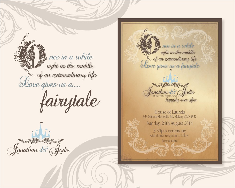 Castle Wedding Invitations Design Fairytale Wedding Invitations