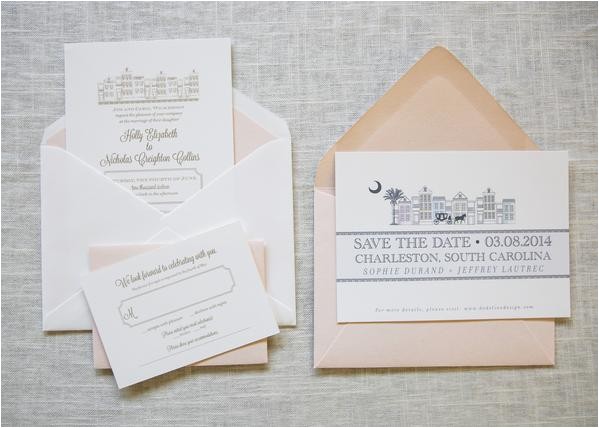Charleston Sc Wedding Invitations Charleston Wedding Invitation Suite Dodeline Design