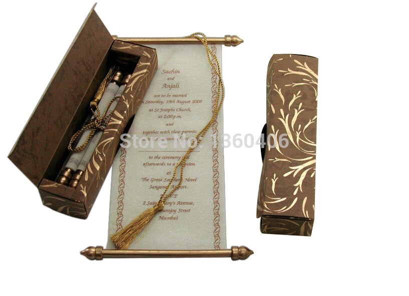 Cheap Bulk Wedding Invitations Scroll Wedding Invitations Card wholesale Party Wedding