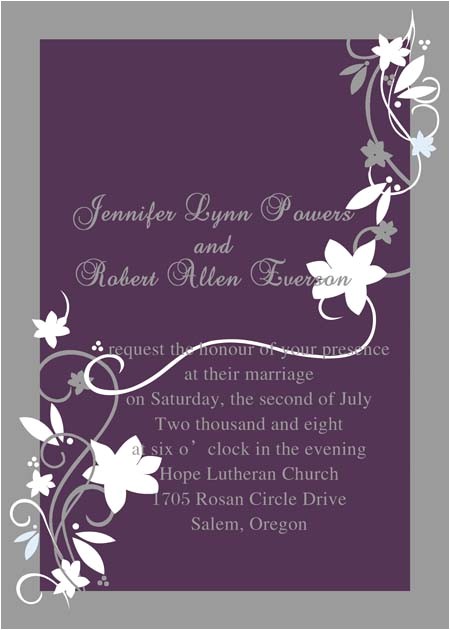 Cheap Plum Wedding Invitations Cheap Rustic Floral Plum Wedding Invitations Ewi001 as Low