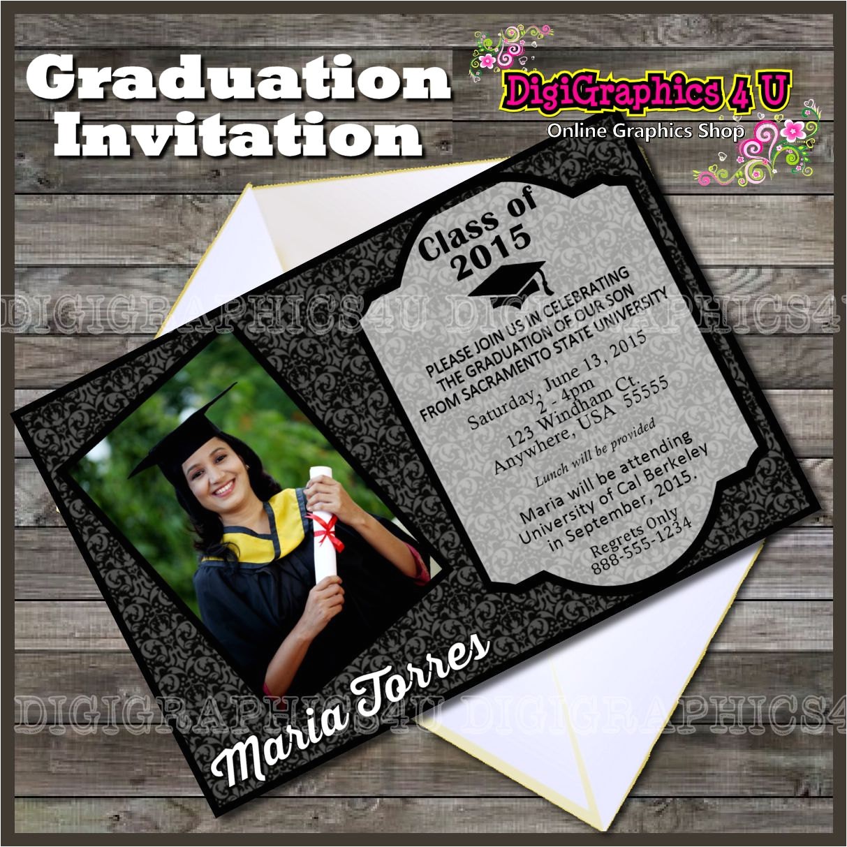 Class Of 2015 Graduation Invitations Class Of 2015 Graduation Party Invitation Printable