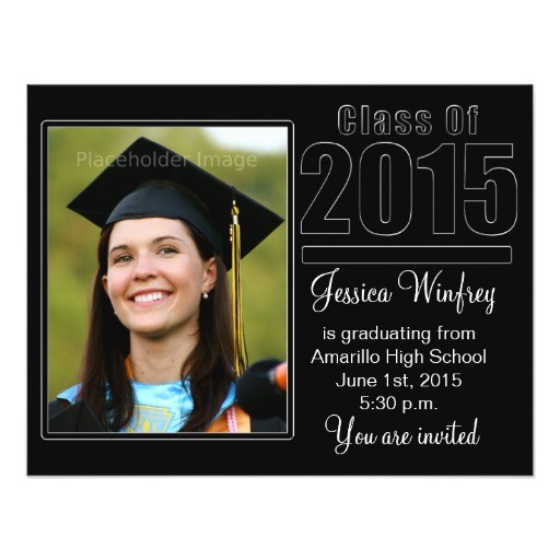 Class Of 2015 Graduation Invitations Class Of 2015 Graduation Photo Invitation Zazzle