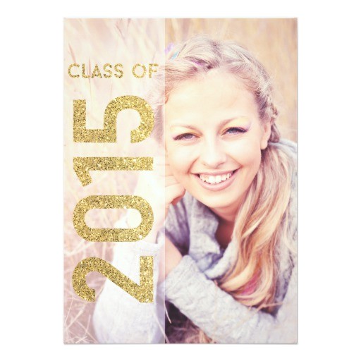 Class Of 2015 Graduation Invitations Glitter Class Of 2015 Graduation Announcement