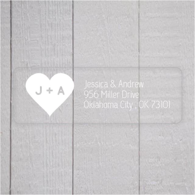 Clear Labels On Wedding Invitations Wedding Invitation Return Address Labels White Ink Clear