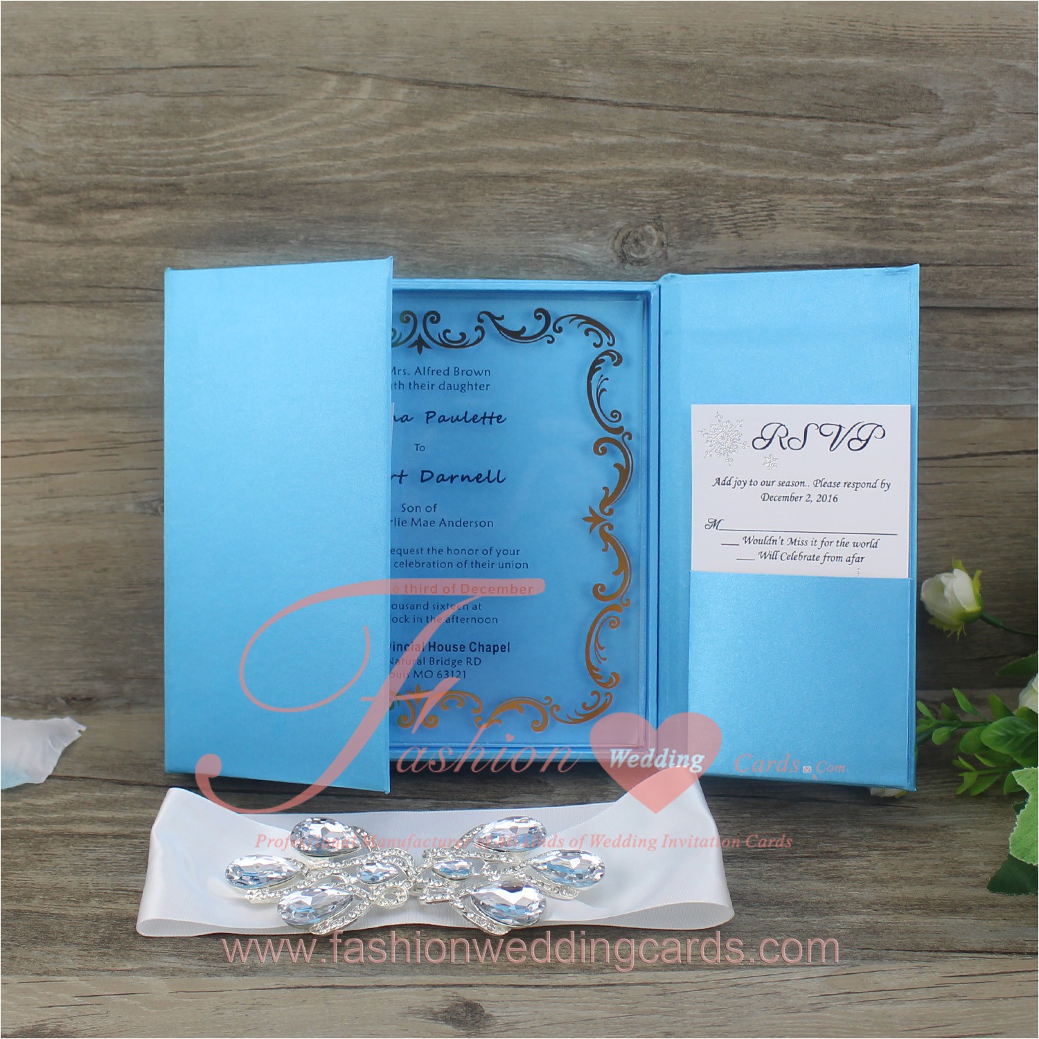 Clear Plastic Wedding Invitations Acrylic Wedding Invitations with Silk Box Plexiglass