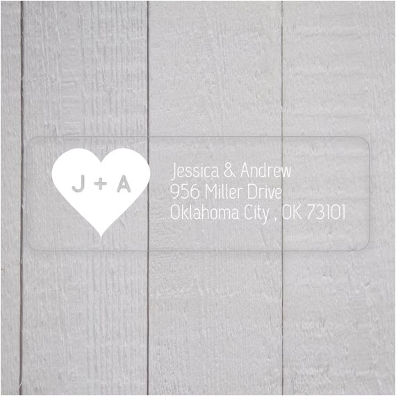 Clear Return Address Labels for Wedding Invitations Wedding Invitation Return Address Labels White by