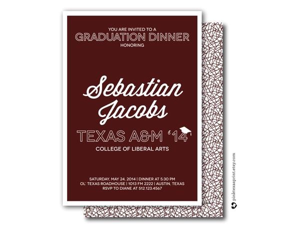 College Graduation Dinner Invitation Wording Items Similar to Graduation Invitations Dinner Party College Graduation Dinner Invitation Wording Items Similar to Graduation Invitations Dinner Party