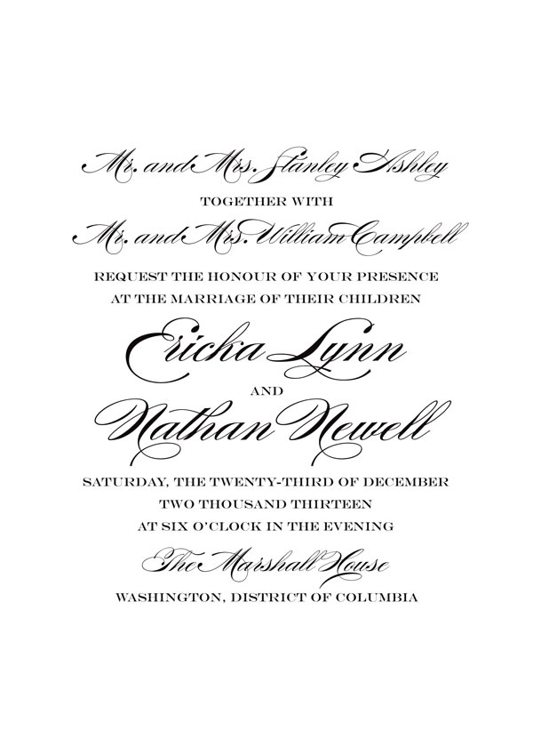Common Wedding Invitation Wording Say It with Style Wording Wedding Invitations
