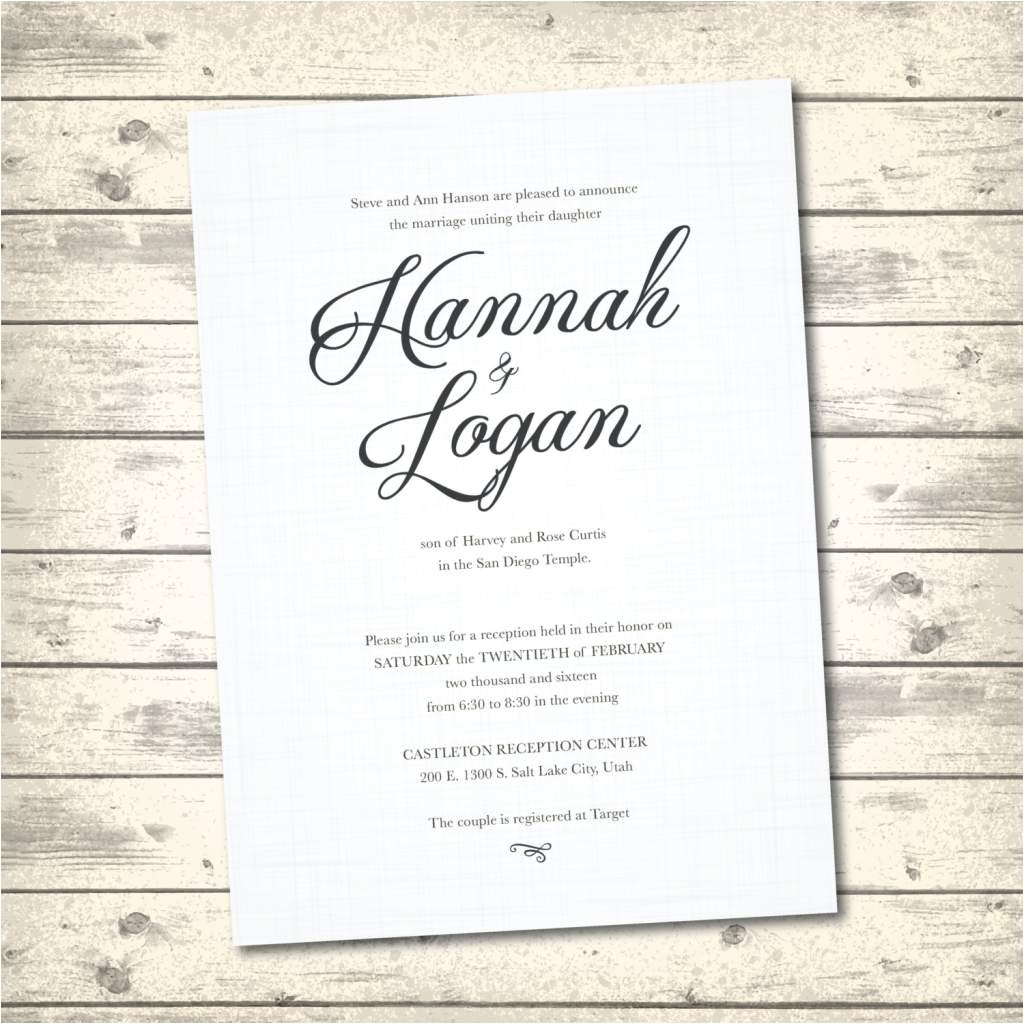 Common Wedding Invitation Wording Traditional Wedding Invitation Wording Wedding