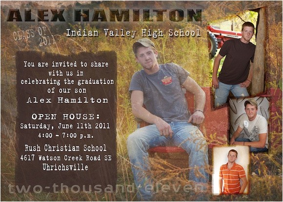 Country Graduation Invitations Photographs by Sarah Graduation Invitations Country